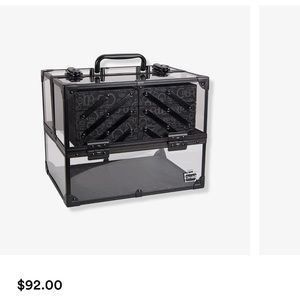 Clear Caboodles makeup case